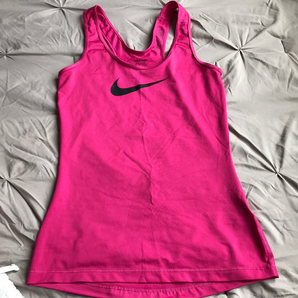 WOMENS Nike Pro Dri-Fit Pink workout shirt